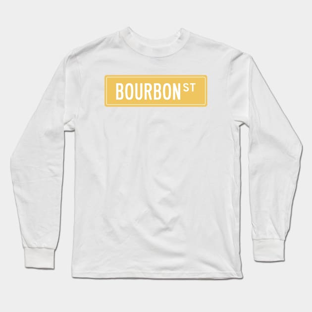 Bourbon st yellow Long Sleeve T-Shirt by annacush
